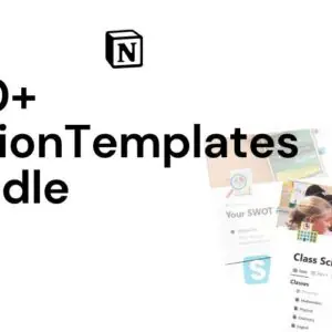 Notion Templates Bundle: 500+ Editable Business & Content Planner (PLR/MRR)