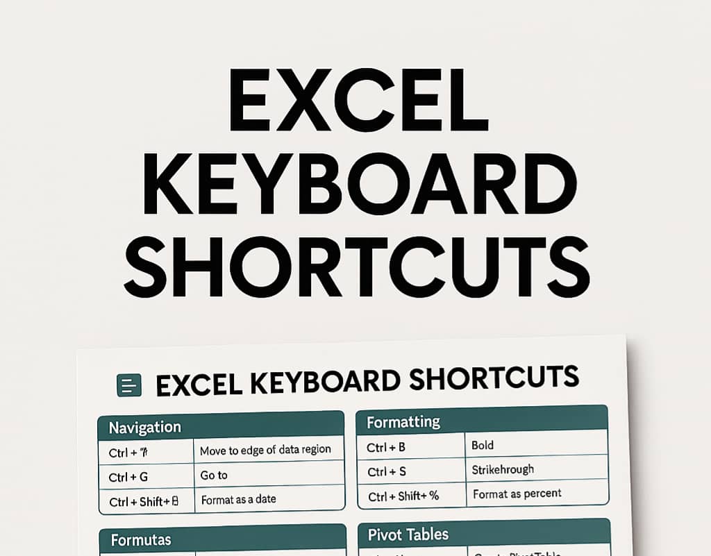 239 Excel Keyboard Shortcuts – Master Productivity Fast